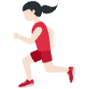 Woman Running Light Skin Tone Element from Twemoji Emoji Set