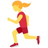 Woman Running Element from Twemoji Emoji Set