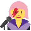 Woman Singer Element from Twemoji Emoji Set