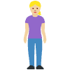 Woman Standing Medium Light Skin Tone Element from Twemoji Emoji Set