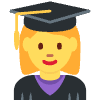 Woman Student Element from Twemoji Emoji Set