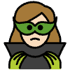Woman Supervillain Light Skin Tone Element from OpenMoji Emoji Set