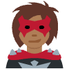 Woman Supervillain Medium Dark Skin Tone Element from Twemoji Emoji Set