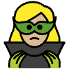 Woman Supervillain Medium Light Skin Tone Element from OpenMoji Emoji Set