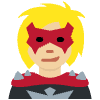 Woman Supervillain Medium Light Skin Tone Element from Twemoji Emoji Set