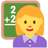 Woman Teacher Element from Twemoji Emoji Set