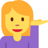 Woman Tipping Hand Element from Twemoji Emoji Set