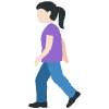 Woman Walking Light Skin Tone Element from Twemoji Emoji Set