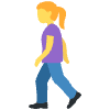 Woman Walking Element from Twemoji Emoji Set