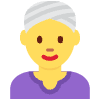 Woman Wearing Turban Element from Twemoji Emoji Set