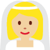 Woman With Veil Medium Light Skin Tone Emoji from Twemoji Set | Free Download as SVG Vector and Transparent PNG | Streamline emojis