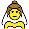 Woman With Veil Element from OpenMoji Emoji Set
