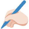 Writing Hand Light Skin Tone Element from Twemoji Emoji Set