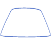 Shape Trapezoid Horizontal Element from Organic Shapes Set