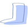 Shape Abstract Leg Element from Organic Shapes Set