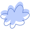 Shape Flower Nature Cloud Element from Organic Shapes Set