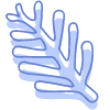 Shape Leaves Nature Fan Element from Organic Shapes Set