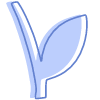 Shape Leaves Nature Twig Element from Organic Shapes Set