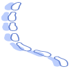 Shape Line Dash 1 Element from Organic Shapes Set