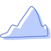 Shape Mountain Sharp Element from Organic Shapes Set