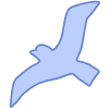 Shape Bird Nature Element from Organic Shapes Set