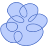 Shape Circle Curly Element from Organic Shapes Set