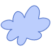 Shape Flower Nature Cloud Element from Organic Shapes Set