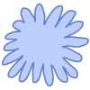 Shape Flower Nature Daisy Element from Organic Shapes Set