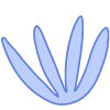Shape Flower Nature Sharp Element from Organic Shapes Set