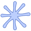 Shape Flower Nature Splash Element from Organic Shapes Set