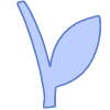 Shape Leaves Nature Twig Element from Organic Shapes Set