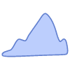 Shape Mountain Sharp Element from Organic Shapes Set