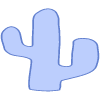 Shape Tree Cactus Nuture Element from Organic Shapes Set