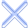 Abstract Cross Element from Geometric shapes Set
