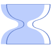 Abstract Hourglass Element from Geometric shapes Set