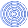 Circle Point Target Element from Geometric shapes Set