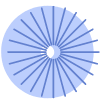 Circle Spin Element from Geometric shapes Set