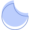 Moon Element from Geometric shapes Set