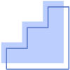 Stair Element from Geometric shapes Set