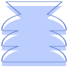 Vase Half Circle Modern Element from Geometric shapes Set