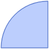 Abstract Circle Sharp Half Element from Geometric shapes Set