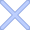 Abstract Cross Element from Geometric shapes Set