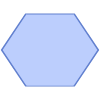 Abstract Hexagon Vertical Element from Geometric shapes Set