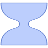Abstract Hourglass Element from Geometric shapes Set