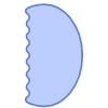 Abstract Pastry Element from Geometric shapes Set