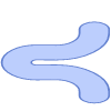 Abstract Worm Element from Geometric shapes Set