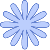 Flower Daisy Nature 2 Element from Geometric shapes Set