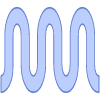 Line Curly Element from Geometric shapes Set