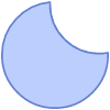 Moon Element from Geometric shapes Set
