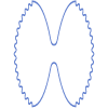 Abstract Pastry Bow Element from Geometric shapes Set